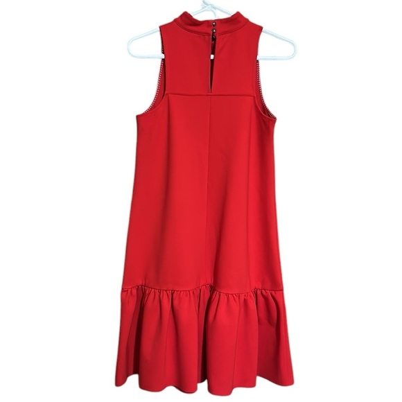 Maeve Anthropologie Red Alissa Swing Midi Dress Sleeveless Size XS - Picture 5 of 10